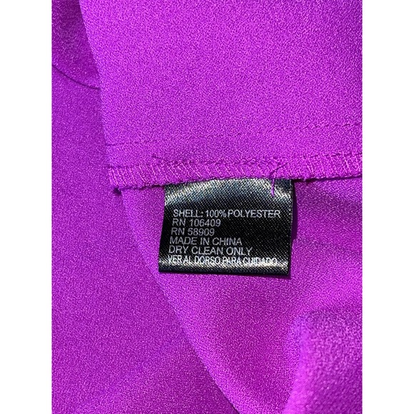 Womens Gianni Bini Purple Cold Shoulder Flutter Sleeve Spring‎ Summer Dress S - Picture 8 of 8